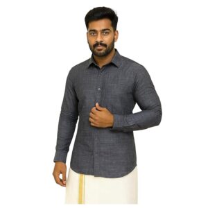 Men's Cotton Plain Shirt |Fit Casual Shirt for Men | Stylish & Comfortable Shirt | Soft Breathable Cotton Fabric | Ideal for Office, Travel & Functions